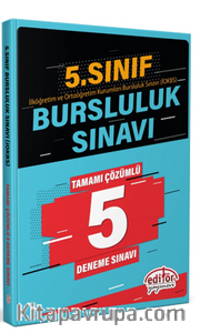 5.Sınıf Bursluluk Sınavı Çözümlü 5 Deneme Sınavı
