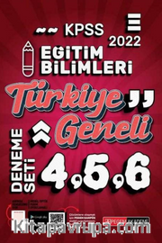 2022 KPSS Eğitim Bilimleri Türkiye Geneli 3 Deneme (4-5-6) 