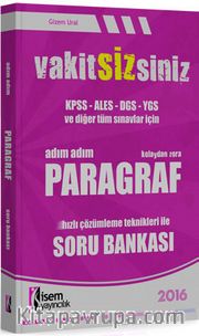 2016 VakitSizsiniz Tüm Sınavlar İçin Kolaydan Zora Adım Adım Paragraf Soru Bankası 
