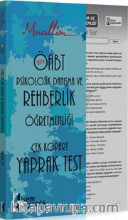2016 ÖABT Muallim Psikolojik Danışma ve Rehberlik Öğretmenliği Çek Kopar Yaprak Test