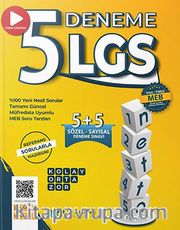 LGS Netto Tamamı Video Çözümlü 5 Fasikül Genel Deneme Seti Kolay-Orta-Zor 