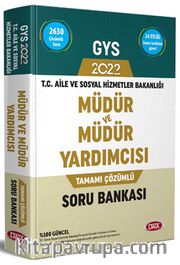 T.C. Aile ve Sosyal Hizmet Bakanlığı GYS Müdür ve Müdür Yardımcısı  Tamamı Çözümlü Soru Bankası 