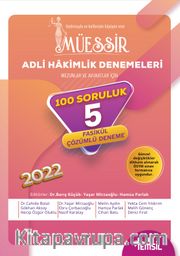 Müessir Adli Hakimlik Denemeleri Tamamı Çözümlü 5 Deneme