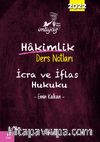 İmtiyaz İcra ve İflas Hukuku Hakimlik Ders Notları
