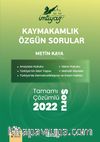 İmtiyaz Kaymakamlık Özgün Sorular