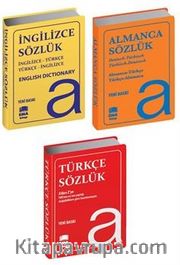 Almanca İngilizce Türkçe Sözlükler (3 Kitap Set Biala Kapak)