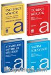 Ema Kitap Sözlük Seti Türkçe-İngilizce-Atasözleri ve Yazım Klavuzu (4 Kitap Set Biala Kapak)