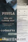 2016 KPSS Pusula Coğrafya Çek Kopart Yaprak Test (Tüm Adaylar İçin-Genel Kültür)