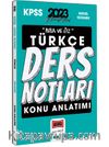 2023 KPSS Kısa ve Öz Türkçe Konu Anlatımlı Ders Notları
