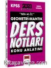 2023 KPSS Kısa ve Öz Geometri ve Sayısal Mantık Konu Anlatımı Ders Notları