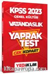 2023 KPSS Genel Kültür Vatandaşlık Çek Kopart Yaprak Test