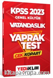 2023 KPSS Genel Kültür Vatandaşlık Çek Kopart Yaprak Test