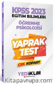 2023 KPSS Eğitim Bilimleri Öğrenme Psikolojisi Çek Kopart Yaprak Test