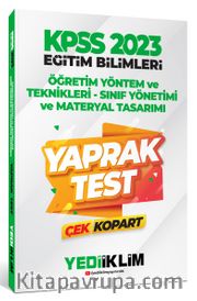 2023 KPSS Eğitim Bilimleri Öğretim Yöntem ve Teknikleri- Sınıf Yönetimi- Materyal Tasarımı Çek Kopart Yaprak Test