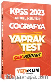 2023 KPSS Genel Kültür Coğrafya Çek Kopart Yaprak Test