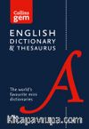 Collins Gem English Dictionary and Thesaurus