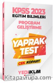 2023 KPSS Eğitim Bilimleri Program Geliştirme Çek Kopart Yaprak Test