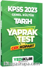 2023 KPSS Genel Kültür Tarih Çek Kopart Yaprak Test