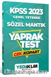 2023 KPSS Genel Yetenek Sözel Mantık Çek Kopart Yaprak Test