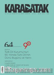 Karabatak Dergisi Sayı: 64 Eylül-Ekim 2022