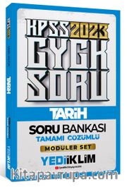 2023 KPSS Genel Kültür Tarih Tamamı Çözümlü Soru Bankası ( Modüler Set İçerisindeki) 