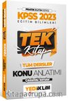 2023 KPSS Pratik Eğitim Serisi Eğitim Bilimleri Tek Kitap Konu Anlatımı