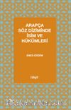 Arapça Söz Diziminde İsim ve Hükümleri
