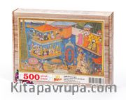 Surname - Üçüncü Gün. Yüksek Kubbeli Köşk Şeklinde Sal Ahşap Puzzle 500 Parça (TS88-D)