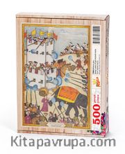 Surname - İkinci Gün. Kaleyi Çeken Fil Görünümlü Kukla Ahşap Puzzle 500 Parça (TS80-D)
