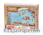 Surname - Yedinci Gün. Fener İskelesinde Çengiler ve Beygirli Talika Ahşap Puzzle 1000 Parça (TS89-M)