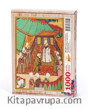 Surname - Birinci Gün. Sadrazamların Hacı Mehmed Paşa’ya Saygı Gösterisi Ahşap Puzzle 1000 Parça (TS71-M)