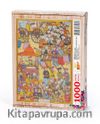 Surname - Altıncı Gün. Berberler, Mumcular ve Saraçlar Alayı Ahşap Puzzle 1000 Parça (TS59-M)
