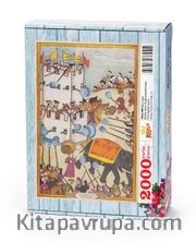 Surname - İkinci Gün. Kaleyi Çeken Fil Görünümlü Kukla Ahşap Puzzle 2000 Parça (TS66-MM)