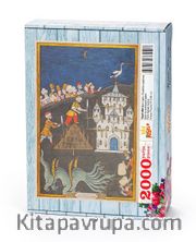 Surname - İkinci Gün. Fişekten Yapılma Kale ve Yedi Başlı Ejder Ahşap Puzzle 2000 Parça (TS65-MM)