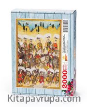 Surname - Birinci Gün. Padişah ve Hizmetlileri Okmeydanı’na Gidiyorlar Ahşap Puzzle 2000 Parça (TS61-MM)