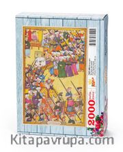 Surname - Altıncı Gün. İki Başlı Dev Kukla Ahşap Puzzle 2000 Parça (TS57-MM)