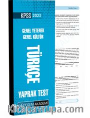 2023 KPSS Genel Yetenek Genel Kültür Türkçe Yaprak Test