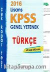 2016 KPSS Lisans Genel Yetenek Türkçe Çek Kopar Test
