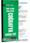 2023 KPSS Genel Yetenek Genel Kültür Coğrafya Yaprak Test
