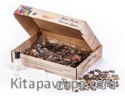 Çiçekli Kalp Ahşap Puzzle 500 Parça (AS02-D)