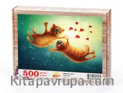 Kediler Ahşap Puzzle 500 Parça (AS04-D)