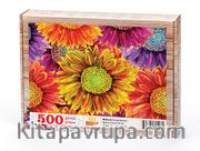 Krizantemler Ahşap Puzzle 500 Parça (BC04-D)