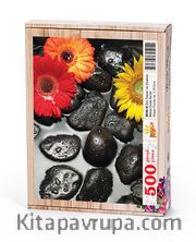 Zen Taşları ve Çiçekler Ahşap Puzzle 500 Parça (BC06-D)