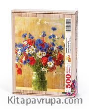 Vazoda Çiçekler Ahşap Puzzle 500 Parça (BC08-D)