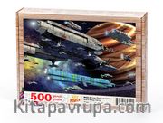 Uzay Filosu ve Satürn Ahşap Puzzle 500 Parça (BK02-D)