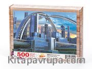 Fütüristik Şehir Ahşap Puzzle (500) (BK04-D)
