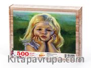 Sevimli Kız Ahşap Puzzle 500 Parça (CK08-D)
