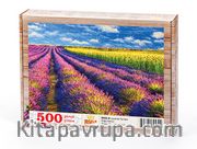 Lavanta Tarlası Ahşap Puzzle 500 Parça (DG02-D)