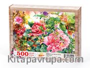 Çiçek Bahçesi Detay Ahşap Puzzle 500 Parça (DG08-D)