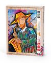 Kubik Saksafoncu Ahşap Puzzle 500 Parça (DM10-D)